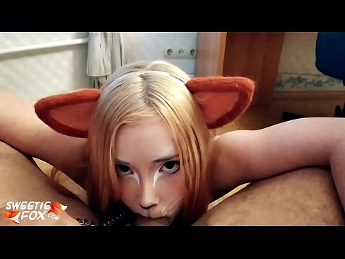 ❤️ Кицунэ глытае член і канчае ў рот Порна fb у нас ❤